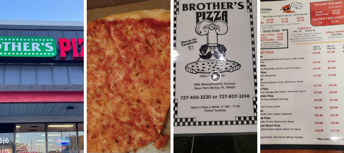 Brother's pizza Menu